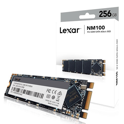 Lexar® NM100 M.2 256GB 2280 SATA III (6Gb/s) SSD